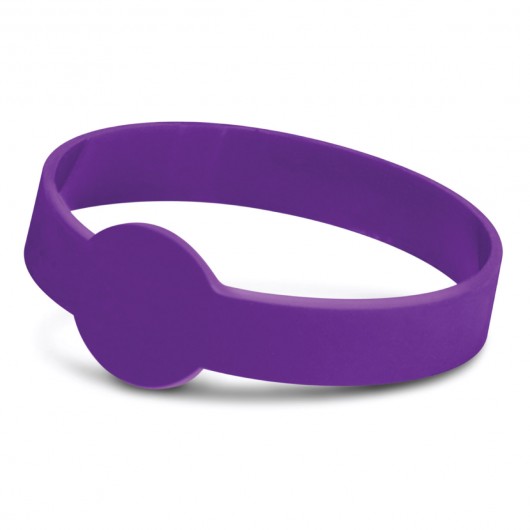 Maxi Silicone Bands - Embossed purple